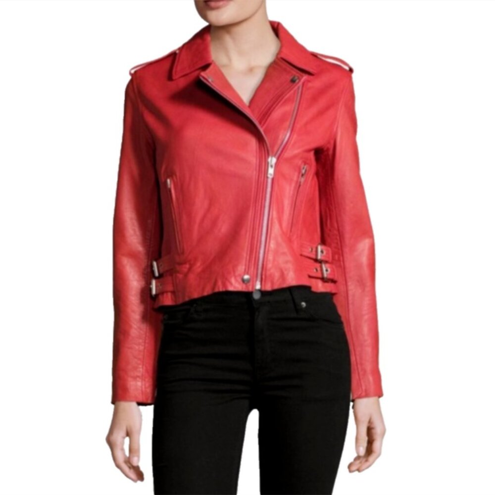 Belle Vere Moto Biker Leather Jacket